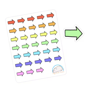 Adorable Arrow Planner Stickers | Direction Icons for Journals, Scrapbooks, Crafts, and Projects