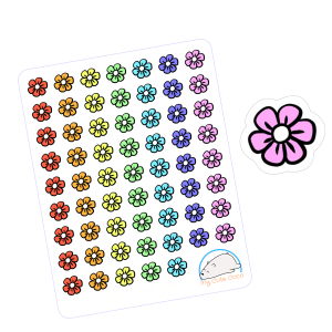 Cute Buttercup Flower Planner Stickers | Decorative Icons for Nature Lovers, Crafts, Diaries, Scrapbooks, and Journals