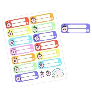 Colorful Piggy Bank Tracker Planner Stickers | Saving Icons for Budgeting and Money Management
