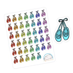 Cute Ballet Shoes Planner Stickers - Adorable Accessories for Scrapbooks, Journals, Diaries, and Creative Crafts