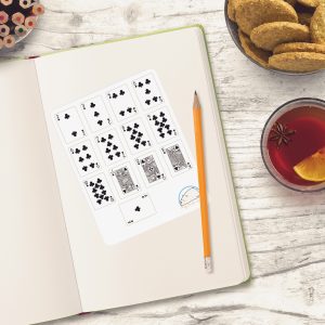 Clubs Playing Card Planner Stickers | Creative Card Suit for Scrapbooks, Organizers, Diaries, Journals, and Crafts