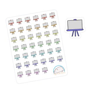 Creative Whiteboard Planner Stickers | Colorful Stationery Icons for Scrapbooks, Diaries, Journals, and Creative Projects