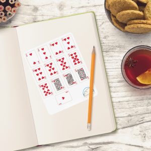Hearts Playing Card Planner Stickers | Creative Card Suit for Organizing, Scrapbooking, Journaling, and Crafting