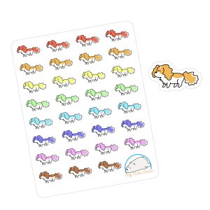 Cute Spaniel Planner Stickers | Adorable Animal Icons for Dog Lovers, Scrapbooks, Organizers, Diaries, Journals, and Creative Projects