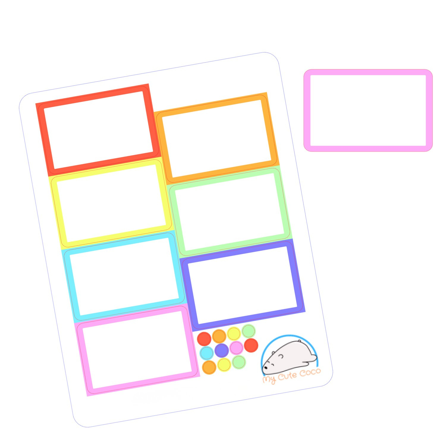 Half-Box Header Planner Stickers | Headers & Boxes Decor for Scrapbooking, Planning, Organizing, and Creative Crafting