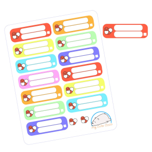 Colorful Medical Tracker Planner Stickers | Habit Trackers for Health, Scrapbooking, Planning, Organizing, and Creative Crafting