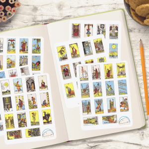 Rider Waite - Tarot Cards Major Arcana Planner Stickers | Card Reading Decals for Scrapbooks, Diaries, Journals, and Creative Projects