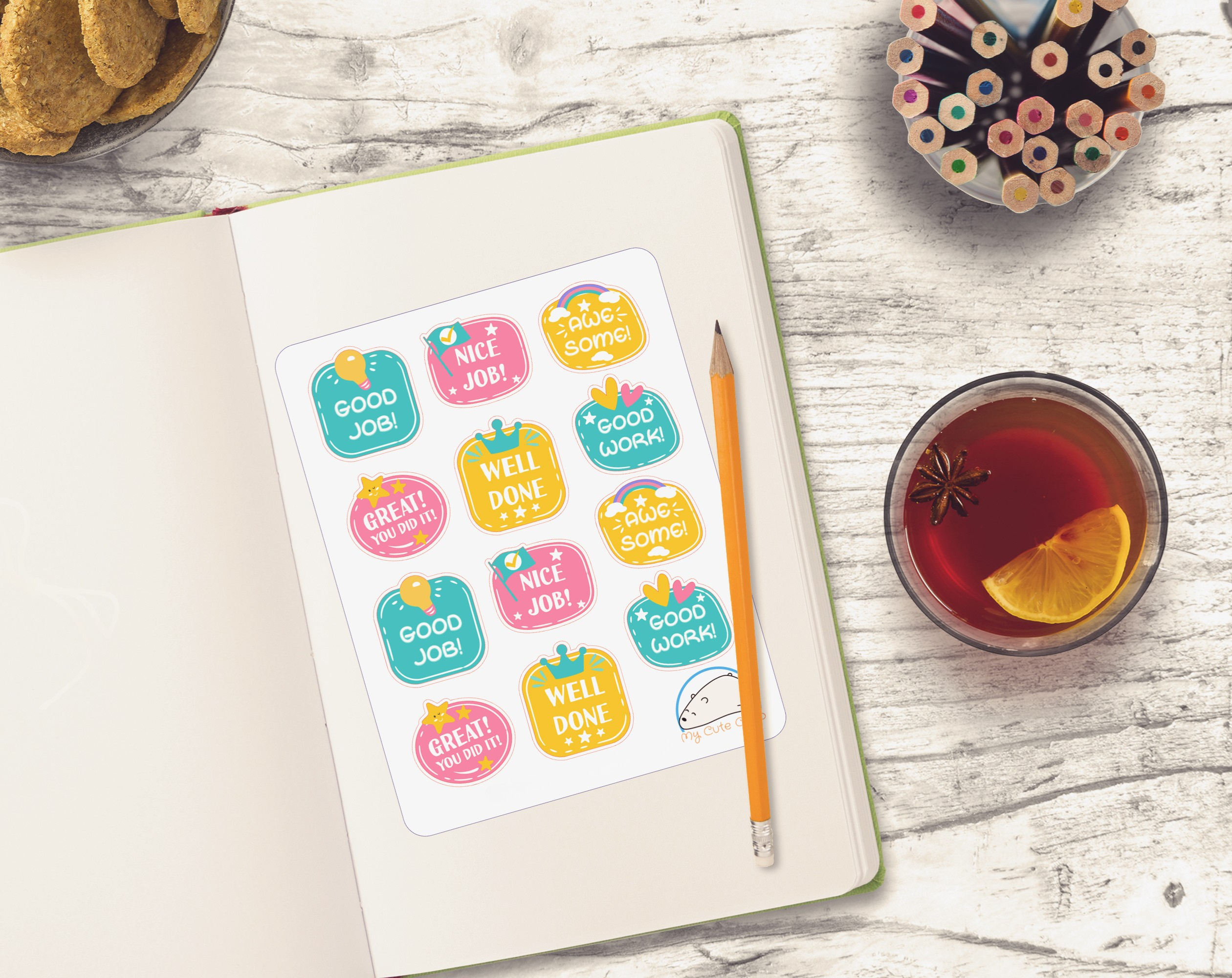 Colorful Motivational Quotes Planner Stickers | Inspirational Words for Scrapbooking, Journaling, Crafting, and Organizing