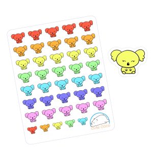 Cute Koala Planner Stickers | Adorable Animal Icons for Journals, Organizers, Diaries, Crafts, and Creative Projects