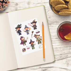 Adorable Wizards Planner Stickers | Cute Spiritual & Magical People Icons for Scrapbooking, Journaling, Crafting, and Organizing