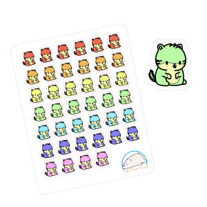 Adorable Chipmunk Planner Stickers | Cute Animal Icons for Scrapbooking, Journaling, Crafting, and Organizing