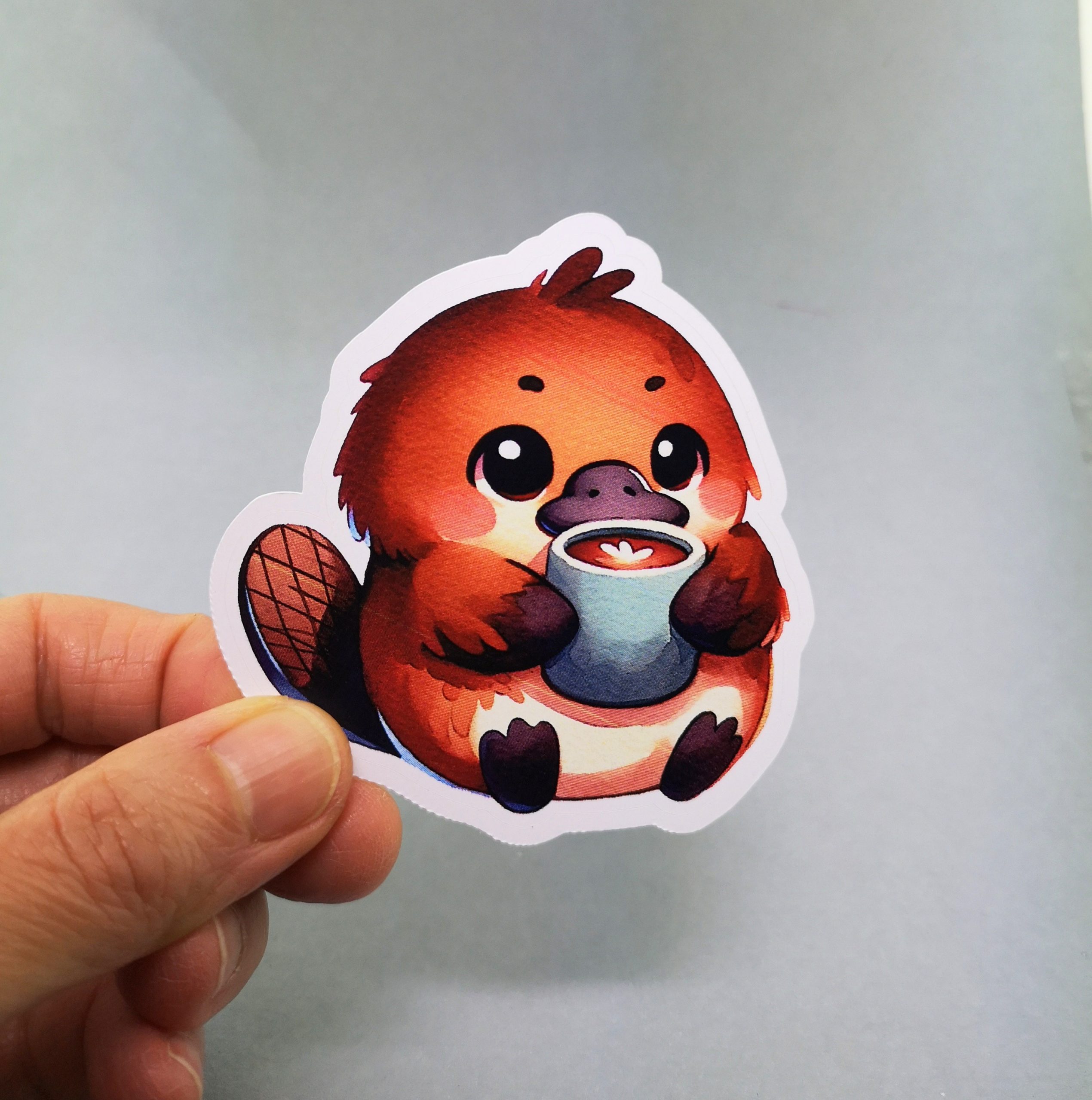 Adorable Platypus Vinyl Decal - Cute Weatherproof Animal Sticker for Laptops, Phones, Planners, Tech Lovers & Wildlife Enthusiasts - Image 2