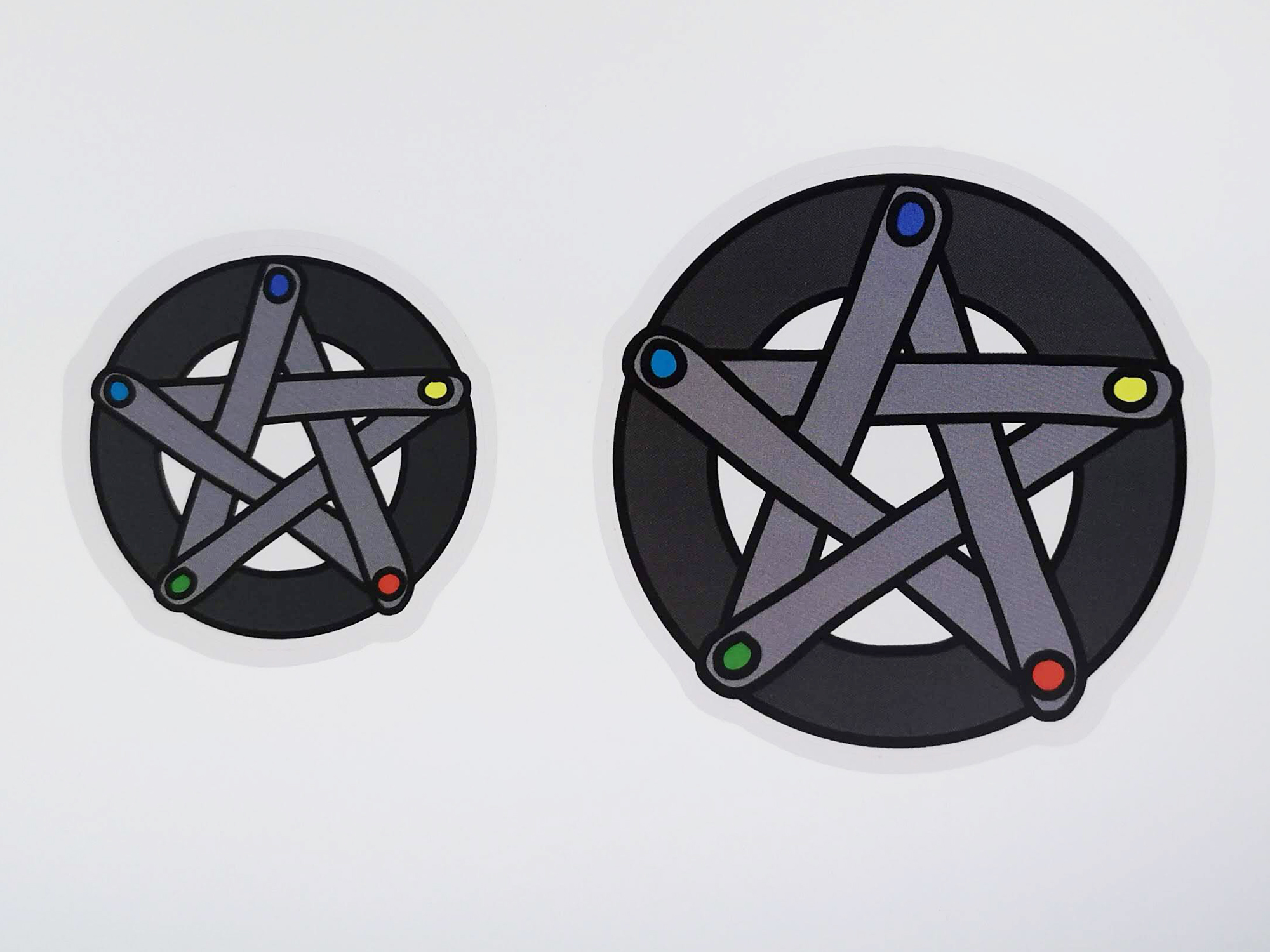 Creative Pentacle Vinyl Decal - Weatherproof Sticker for Phones, Laptops, Cars, Water Bottles & Others - Image 4