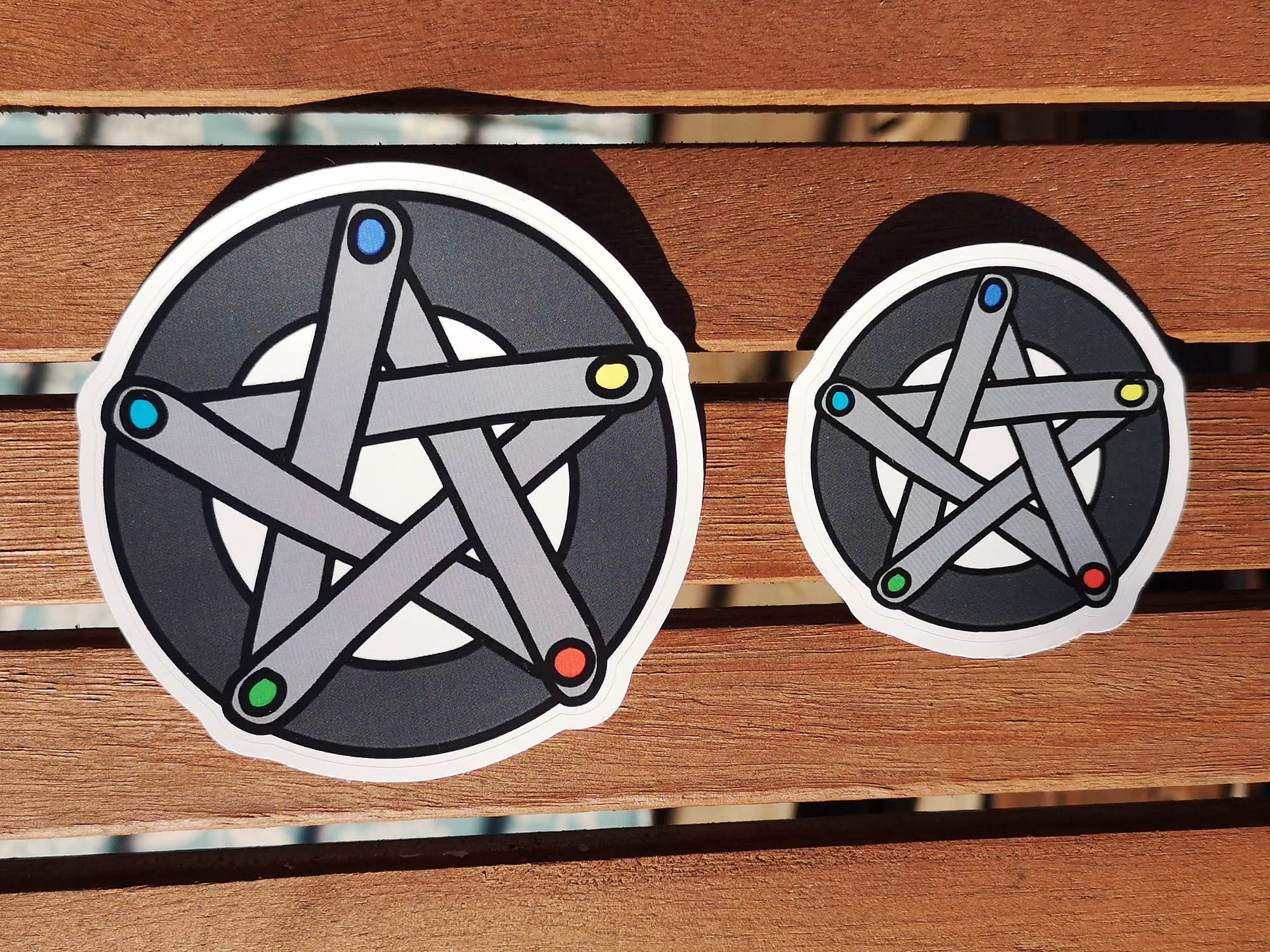 Creative Pentacle Vinyl Decal - Weatherproof Sticker for Phones, Laptops, Cars, Water Bottles & Others - Image 6