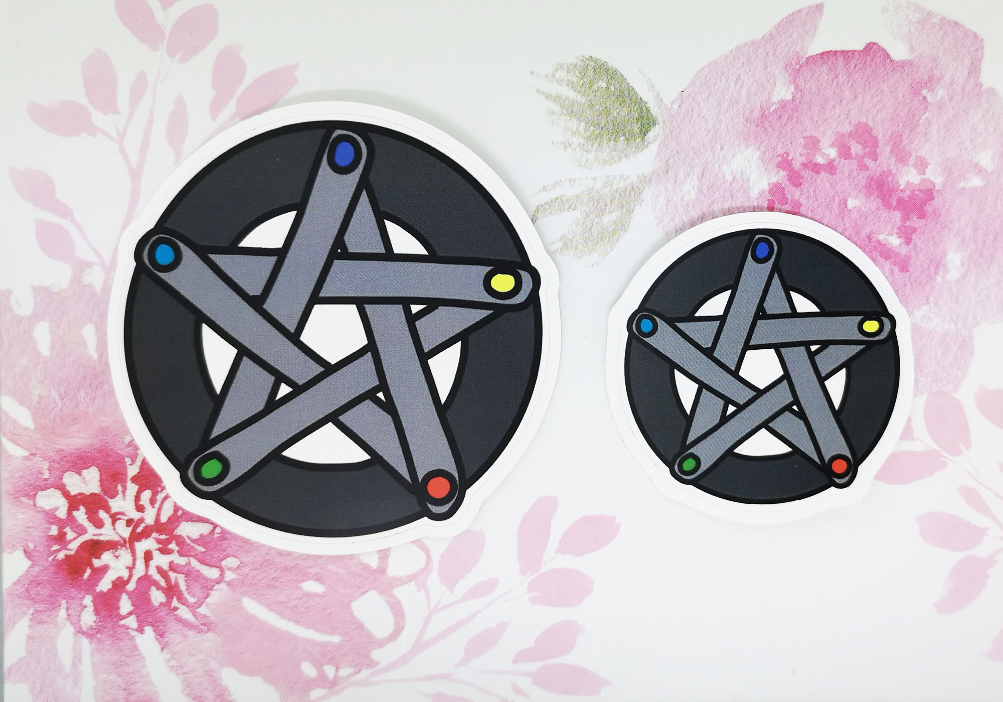 Creative Pentacle Vinyl Decal - Weatherproof Sticker for Phones, Laptops, Cars, Water Bottles & Others - Image 5