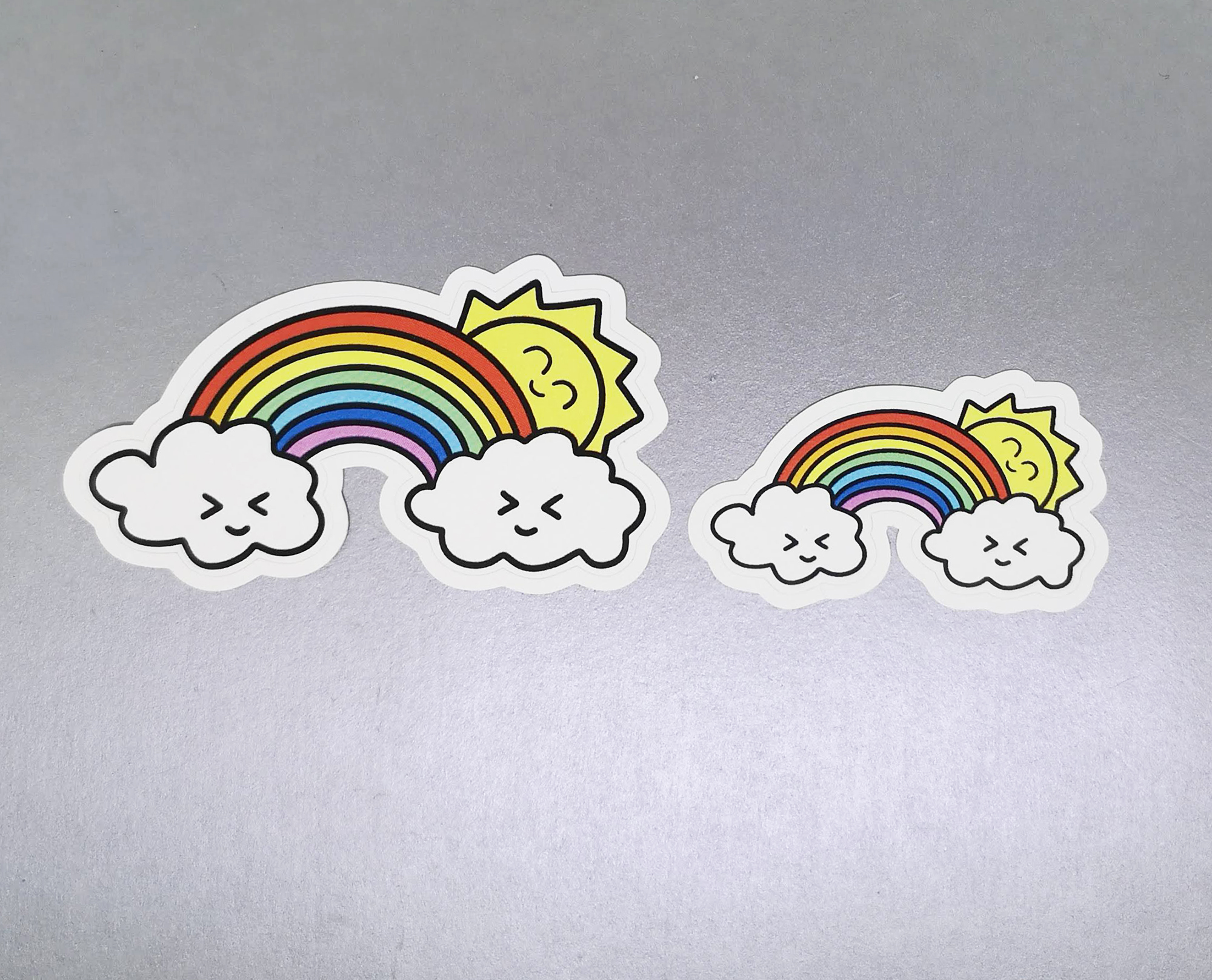 Adorable Rainbow Vinyl Decal - Cute Weatherproof Sticker for Phones, Laptops, Cars & Water Bottles - Image 4
