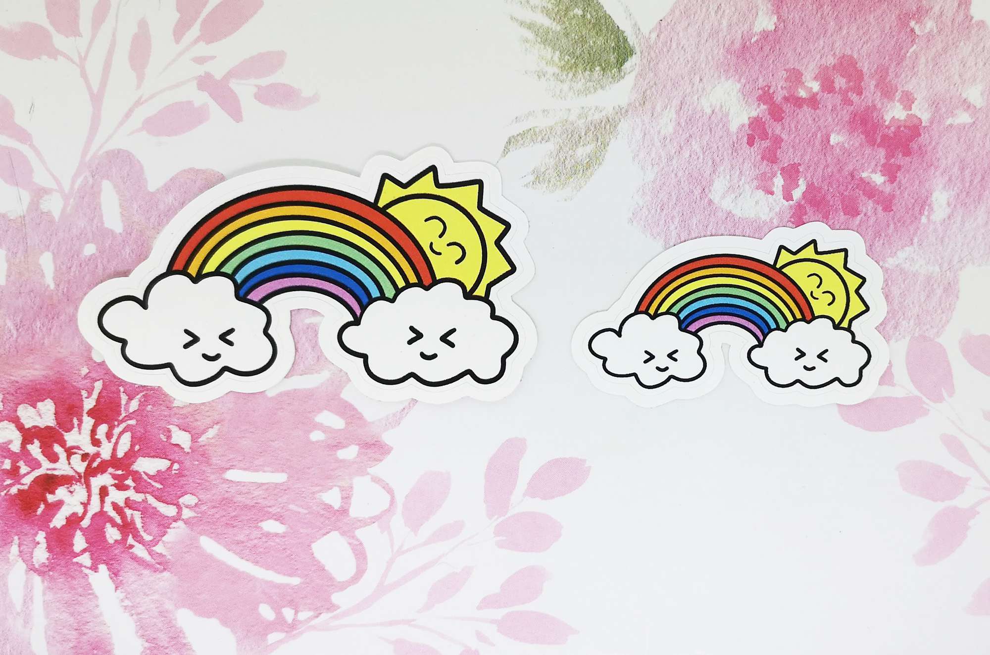 Adorable Rainbow Vinyl Decal - Cute Weatherproof Sticker for Phones, Laptops, Cars & Water Bottles - Image 5