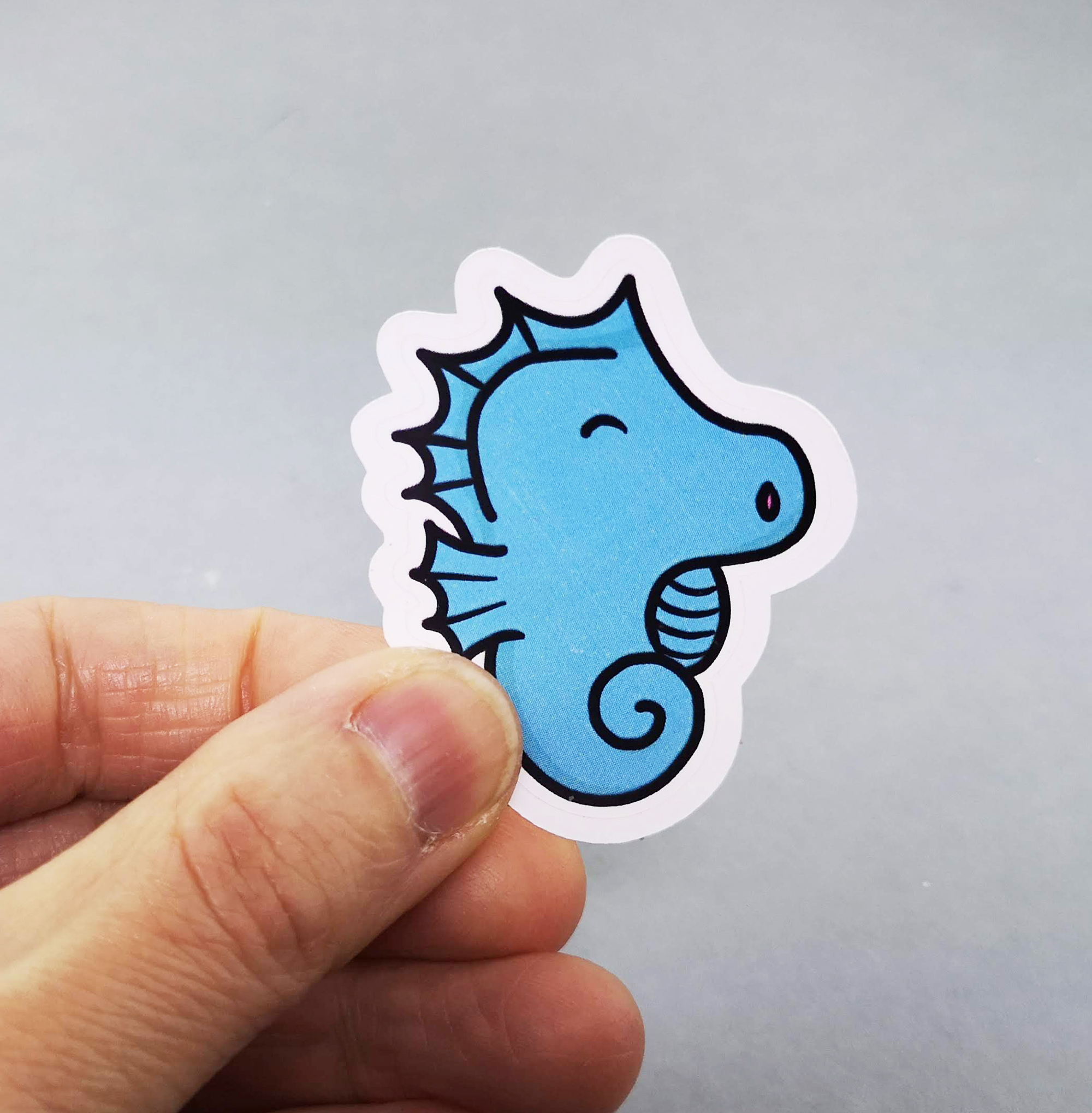 Adorable Hippocampus Vinyl Decal - Cute Weatherproof Animal Sticker for Phones, Laptops, Cars, Water Bottles & Others - Image 2