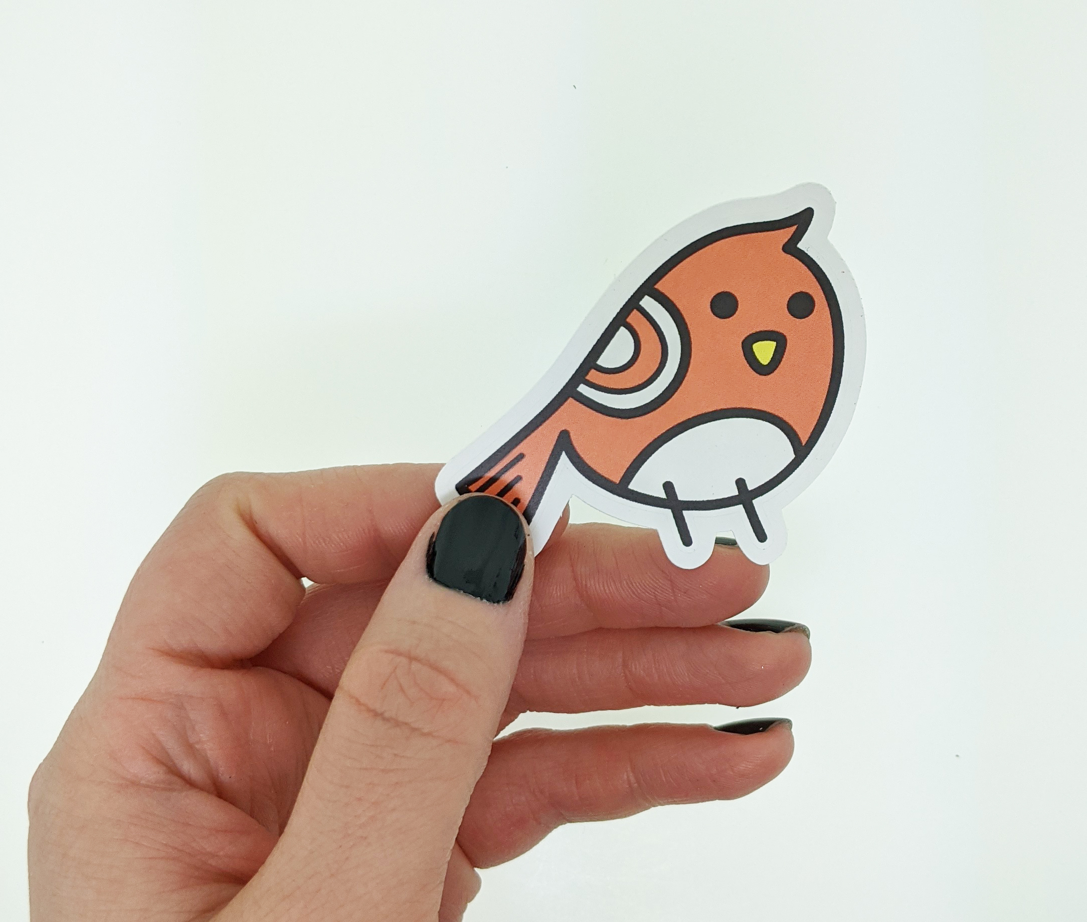 Adorable Bird Vinyl Decal - Cute Weatherproof Animal Sticker for Phones, Laptops, Cars, Water Bottles & Others - Image 3