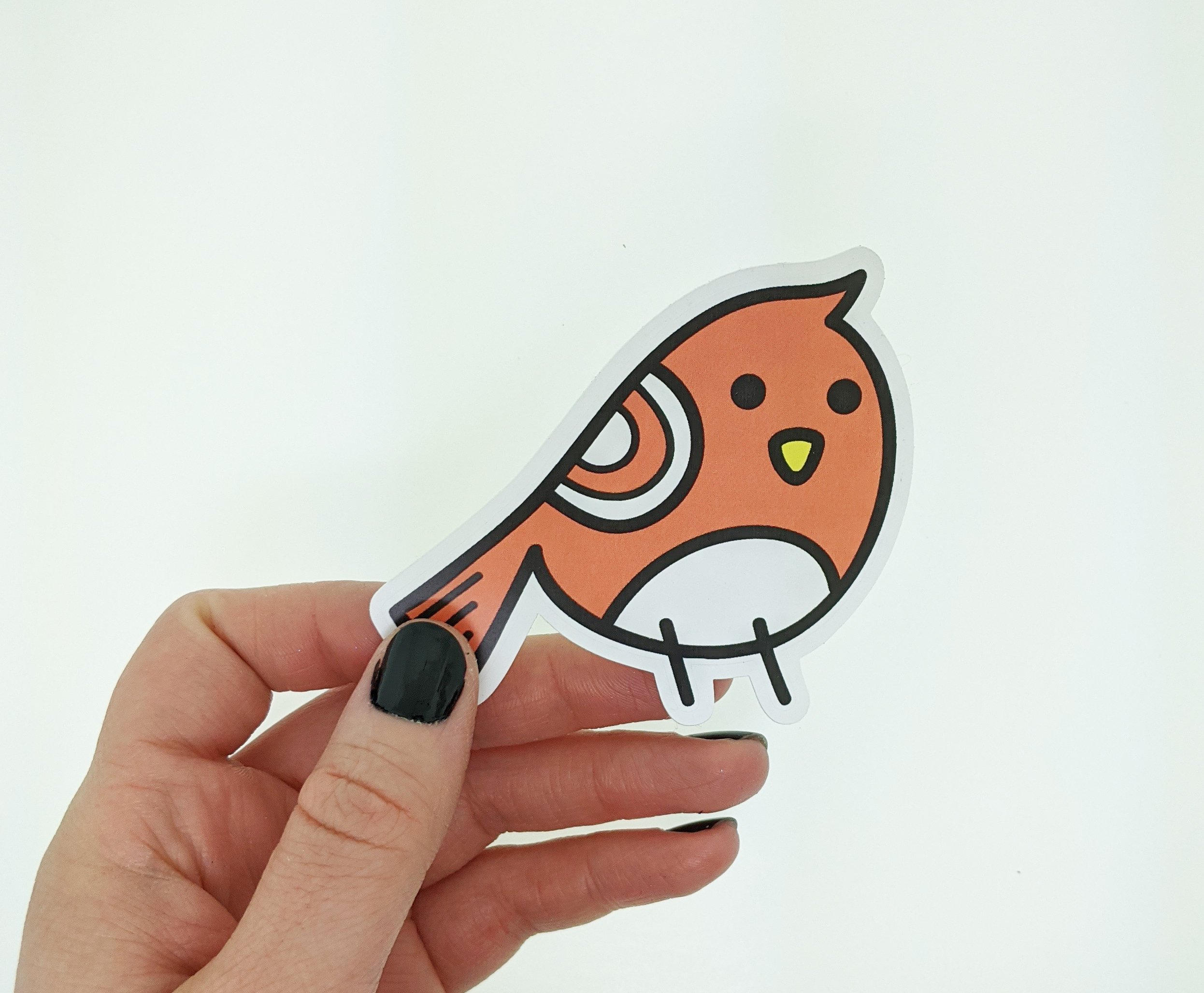 Adorable Bird Vinyl Decal - Cute Weatherproof Animal Sticker for Phones, Laptops, Cars, Water Bottles & Others - Image 2