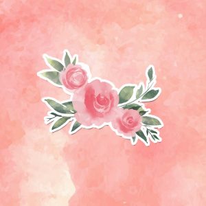 Creative Bouquet of Flowers Vinyl Decal - Weatherproof Sticker for Phones, Laptops, Cars, Water Bottles & More