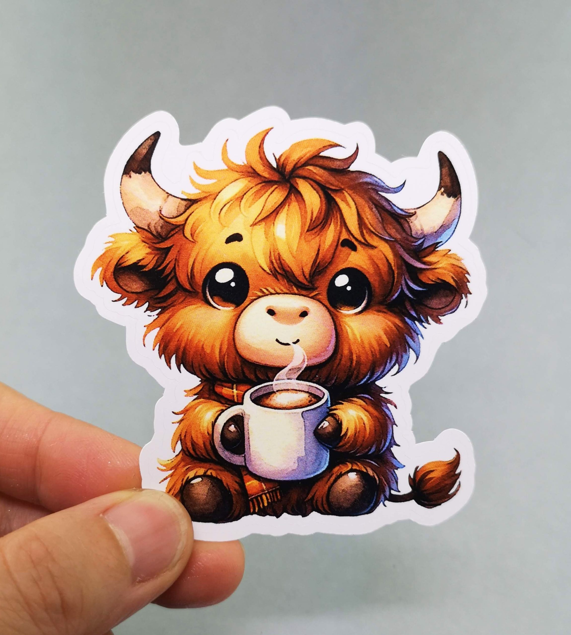 Adorable Cow Vinyl Decal - Cute Weatherproof Farm Animal Sticker for Phones, Laptops, Cars, Water Bottles & Others - Image 2