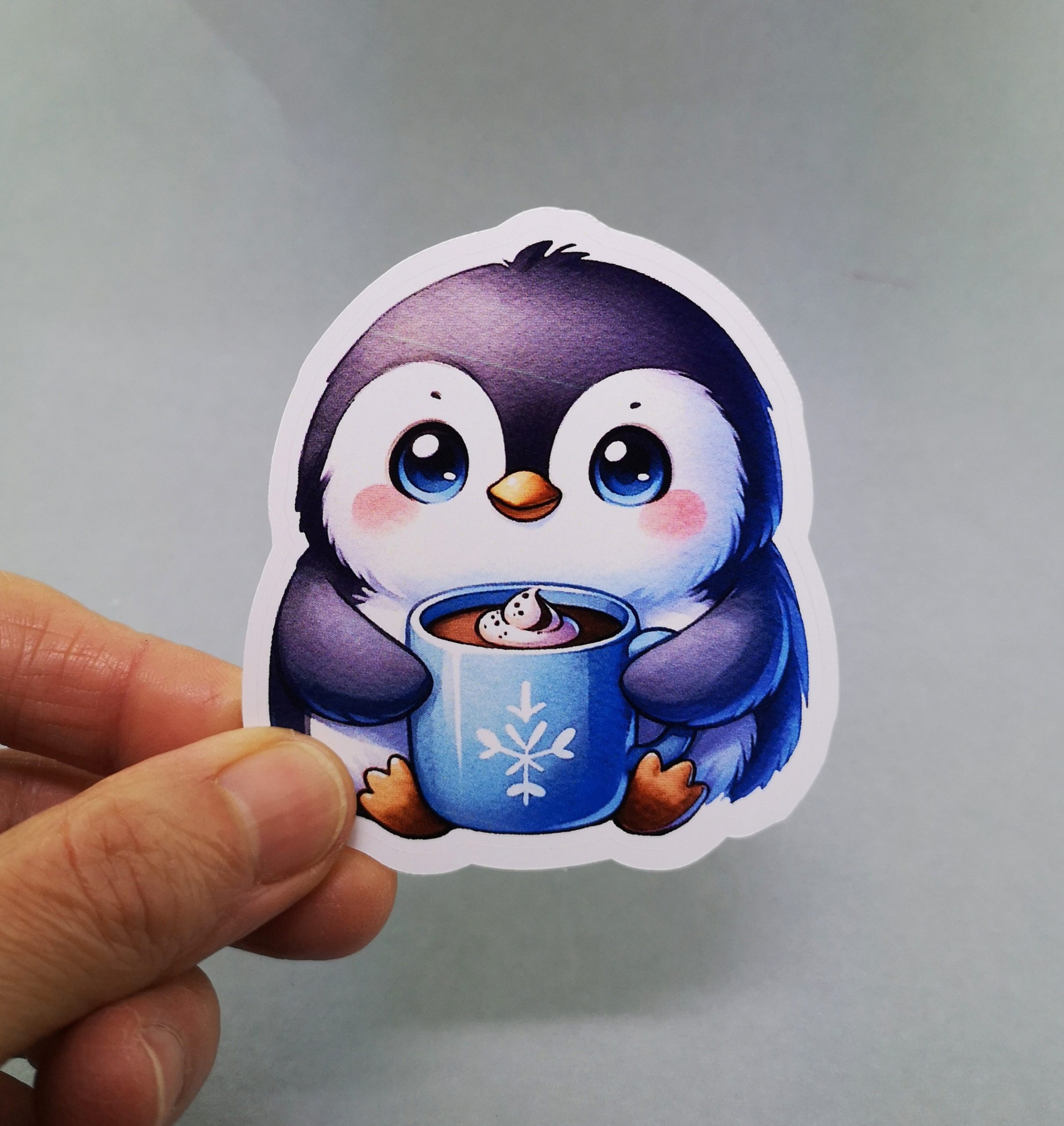 Cute Penguin Vinyl Decal - Adorable Weatherproof Animal Sticker for Phones, Laptops, Cars, Water Bottles & Others - Image 2