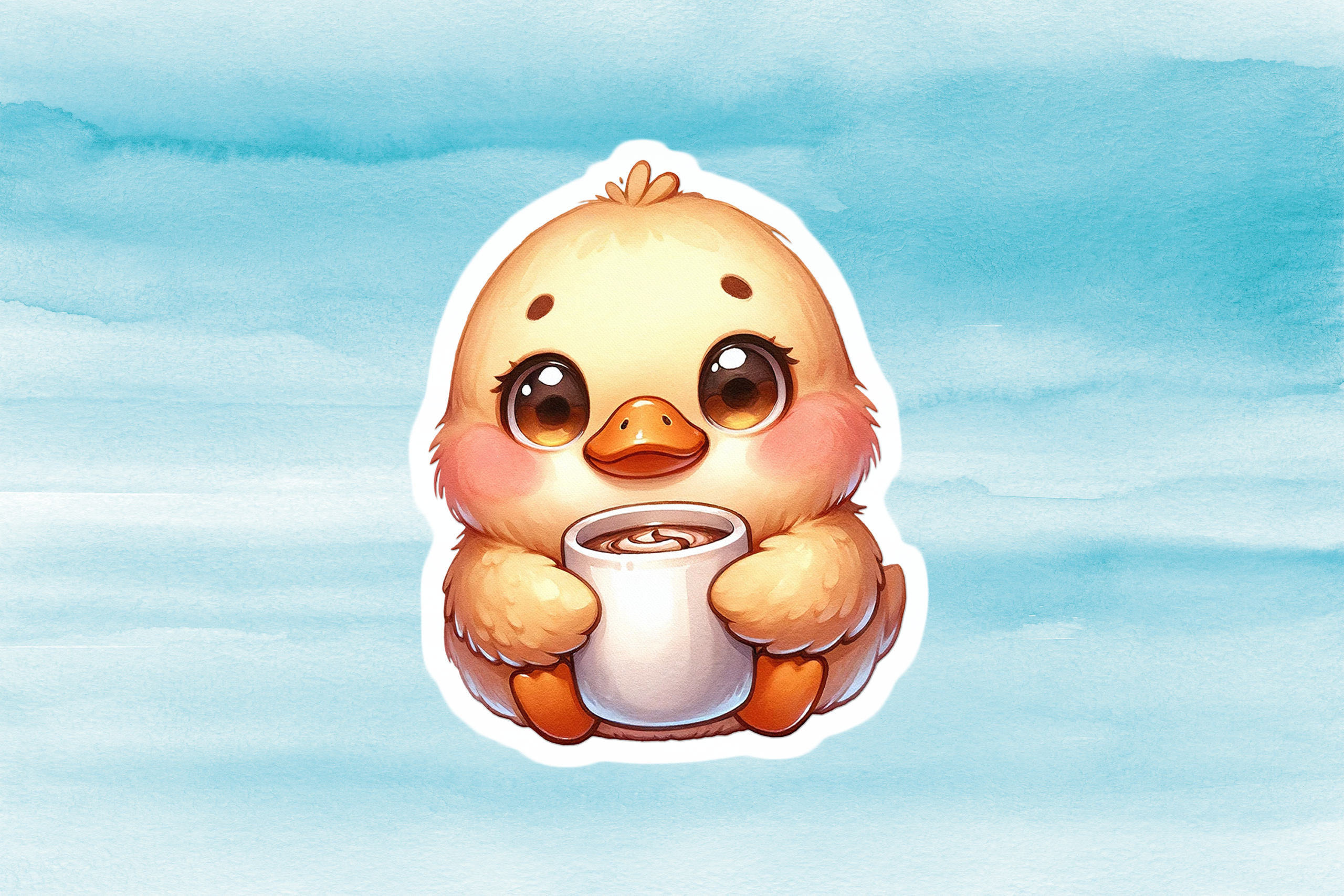 Cute Chick Vinyl Decal - Adorable Weatherproof Sticker for Phones, Laptops, Cars, Water Bottles, Others & Animal Lovers