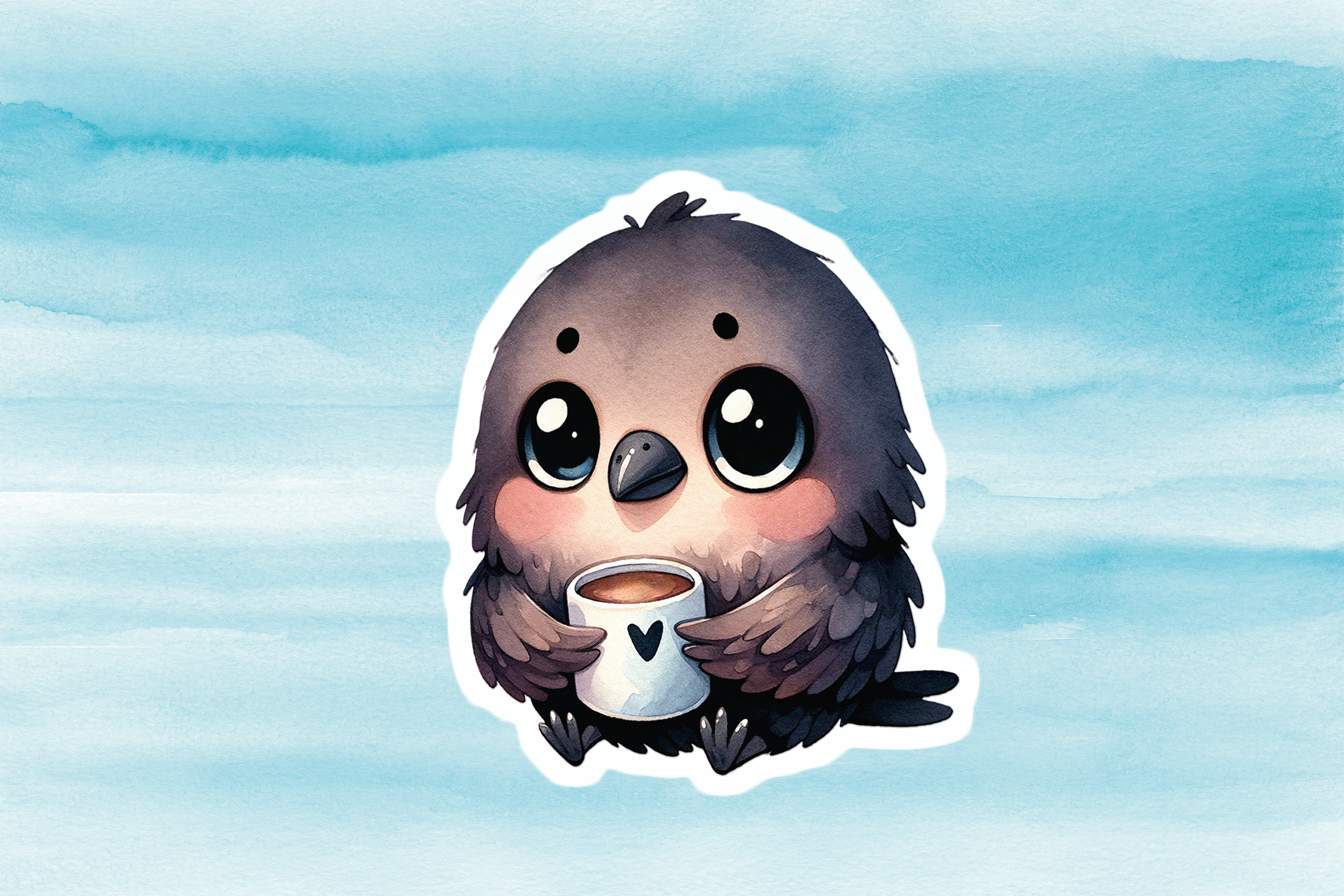 Adorable Pigeon Vinyl Decal - Cute Weatherproof Bird Sticker for Phones, Laptops, Cars, Water Bottles & Others