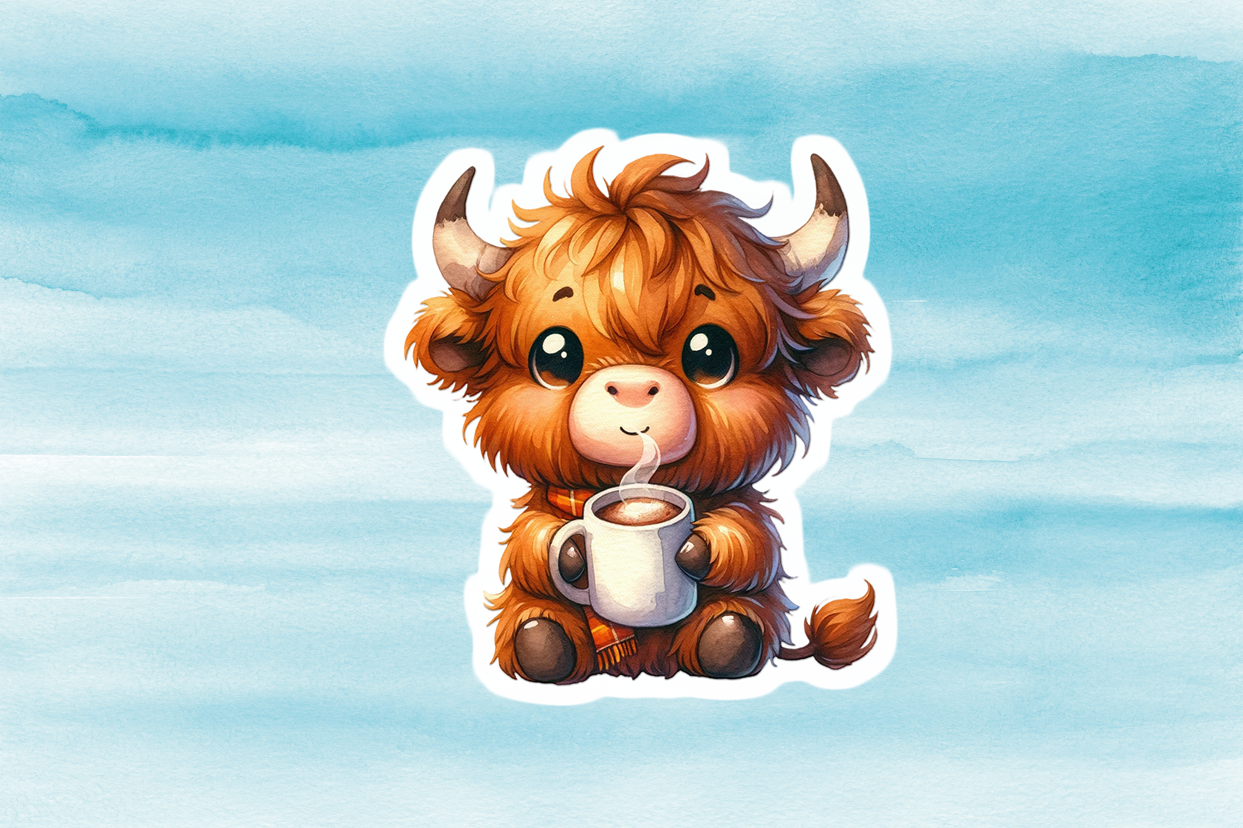 Adorable Cow Vinyl Decal - Cute Weatherproof Farm Animal Sticker for Phones, Laptops, Cars, Water Bottles & Others